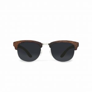 Clubmaster sonnenbrille aus holz