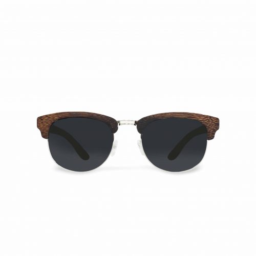 Clubmaster sonnenbrille aus holz